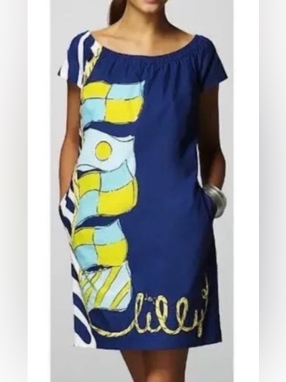 Lilly Pulitzer, Sullivan dress size medium nautical coastal grandma, Cottage